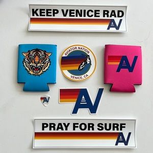 - NEW Aviator Nation Tiger KOOZIES  Guitar Pic, Stickers Swag